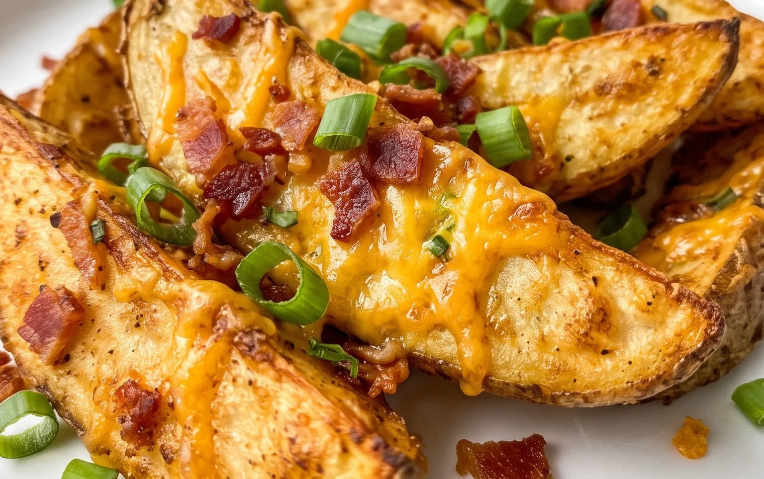 Loaded Air Fryer Potato Wedges