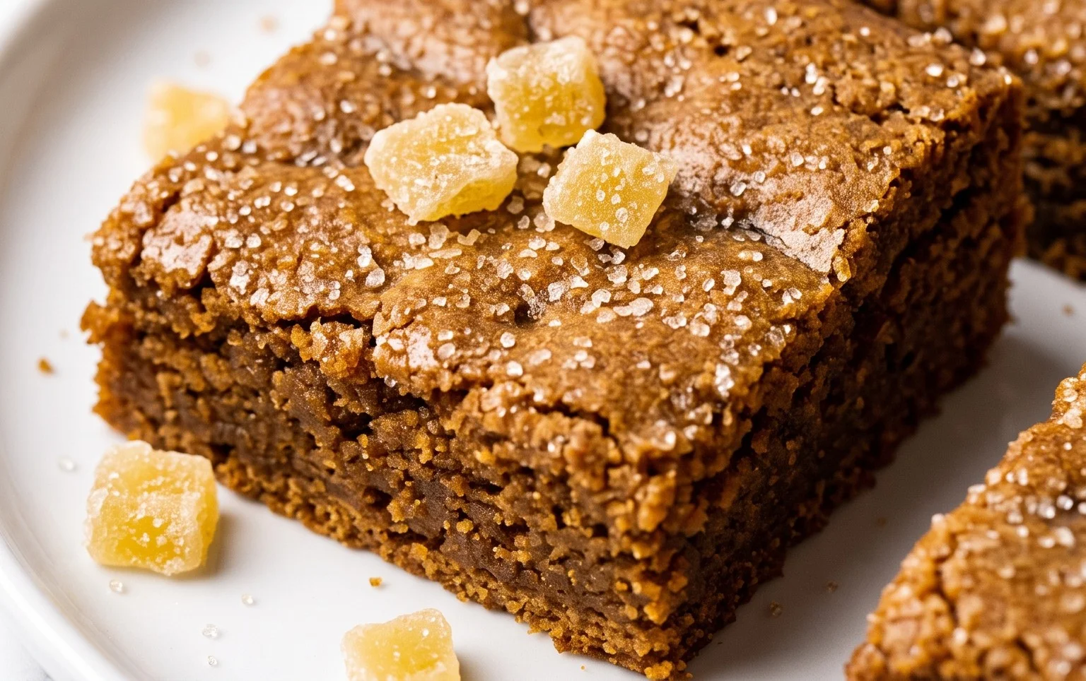 Chewy Gingerbread Cookie Bars