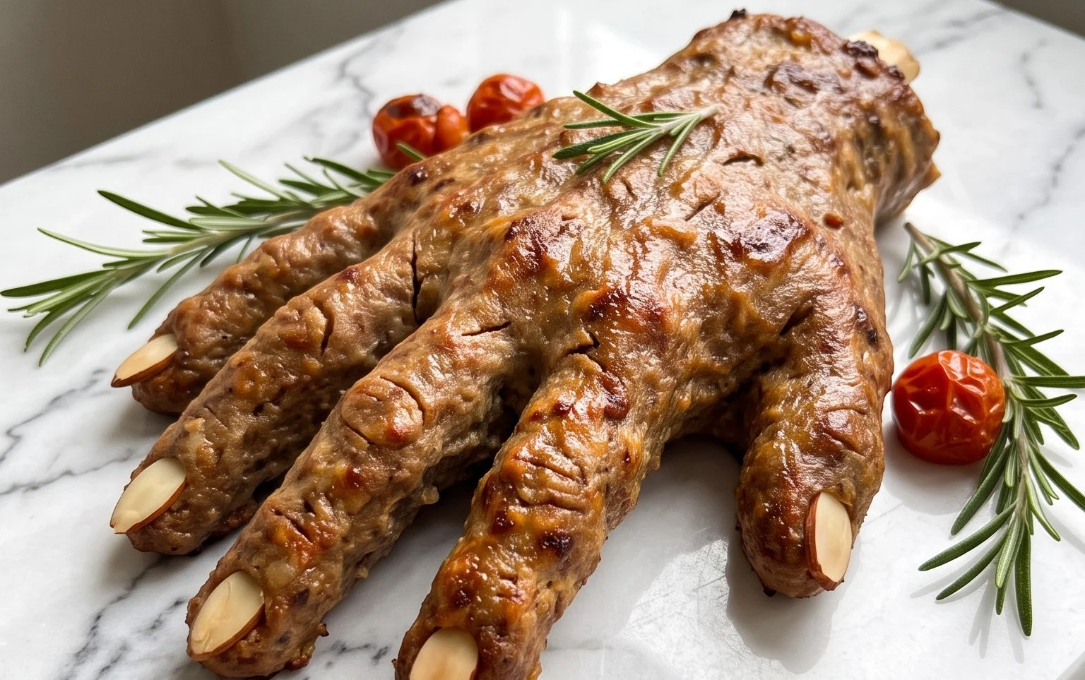 Creepy Halloween Hand Appetizer Recipe