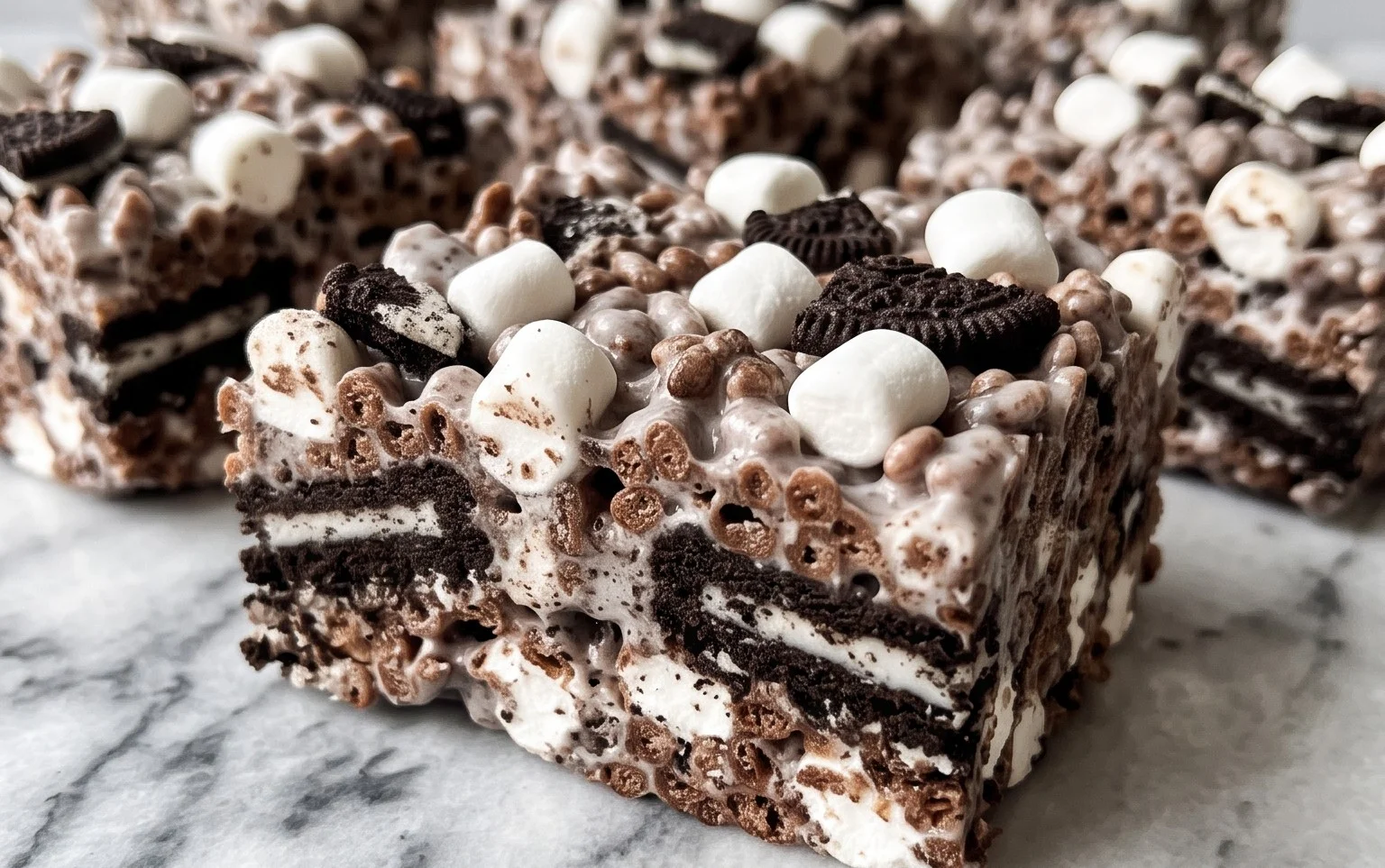 Easy Oreo Rice Krispie Treats Recipe