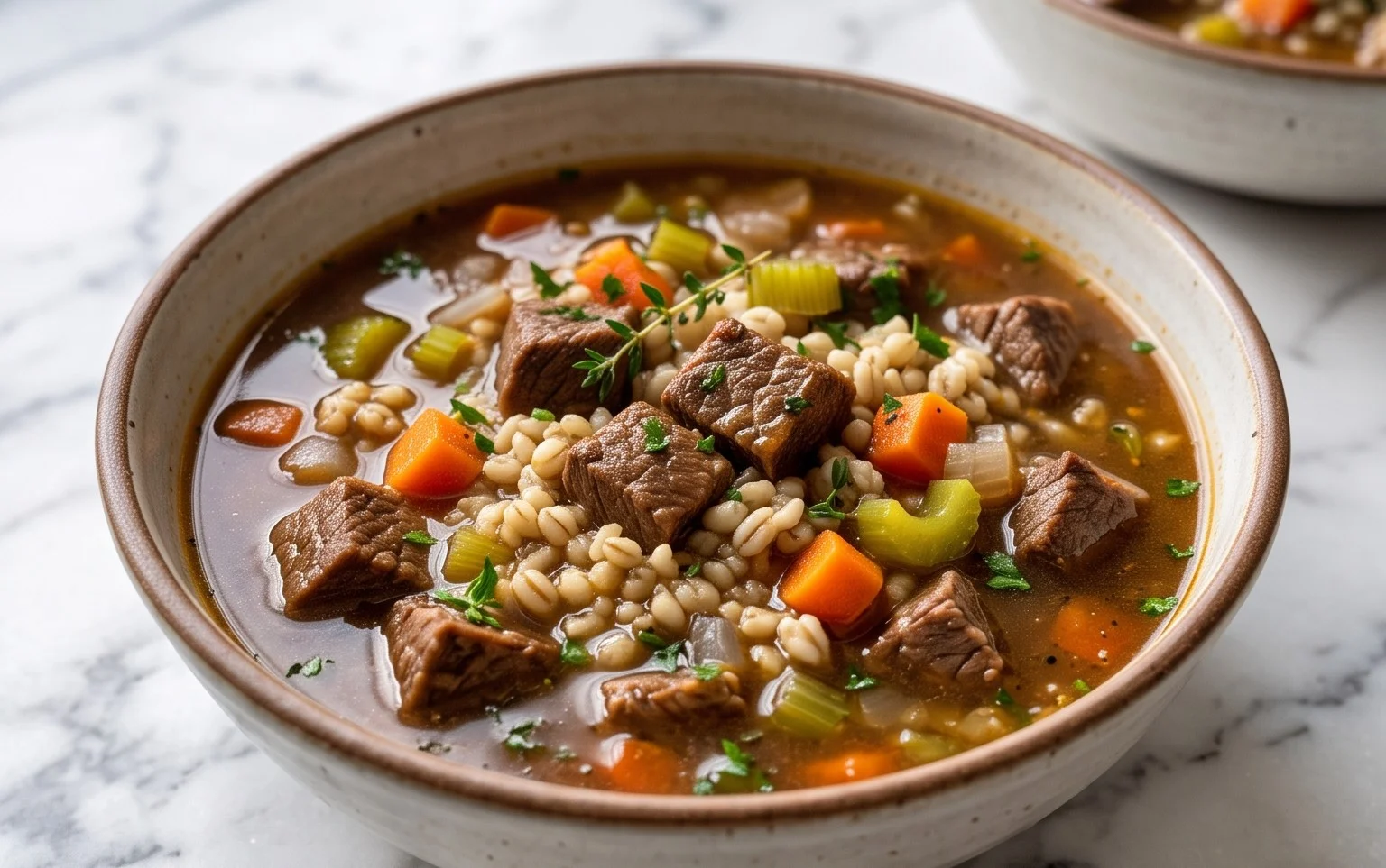Hearty Beef Barley Soup Recipe